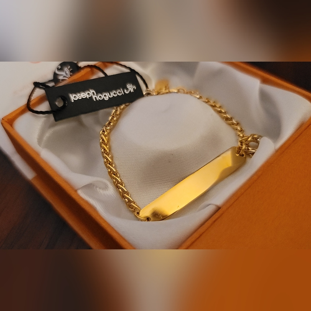 JOSEPH NOGUCCI || Name Plate Bracelet- Engraveable - NWT